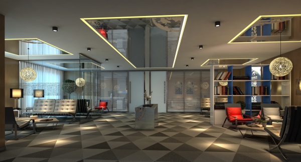 設計師點綴的辦公室設計效果圖