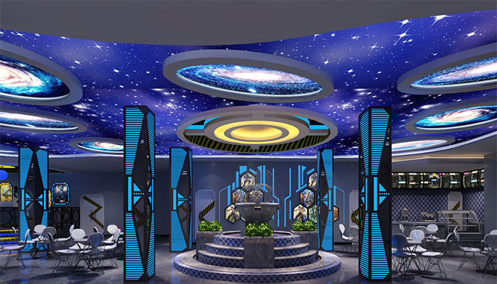 神秘星空網咖裝修設計案例