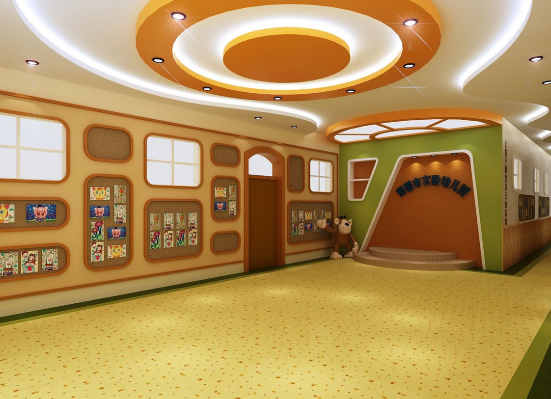 幼兒園接待區的設計效果圖