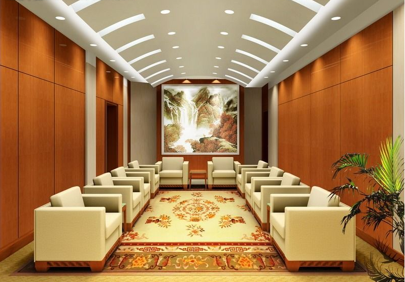 辦公室墻壁色系的深淺過(guò)渡