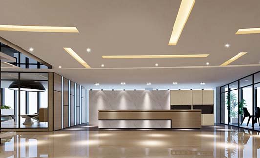 辦公室前臺裝修設計效果圖