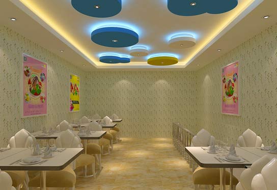 奶茶店裝飾顏色要奪目