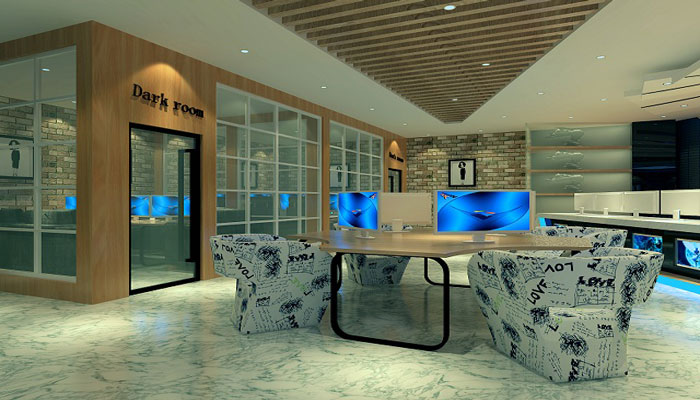 杭州網(wǎng)咖對戰(zhàn)大廳裝修設(shè)計效果圖