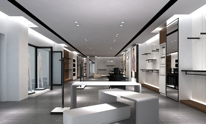 200平方男裝專賣店裝修設計案例效果圖