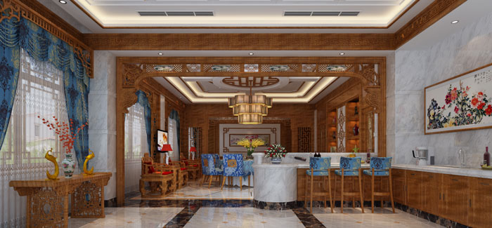 私人收藏會所餐廳裝修設(shè)計案例效果圖