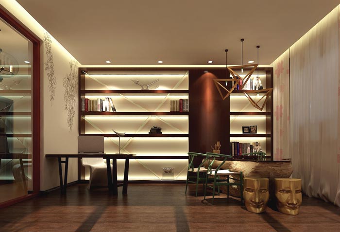 風情主題酒店辦公區域裝修設計案例效果圖