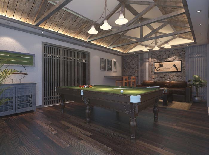 個(gè)人商務(wù)酒店娛樂(lè)區(qū)域裝修設(shè)計(jì)案例效果圖