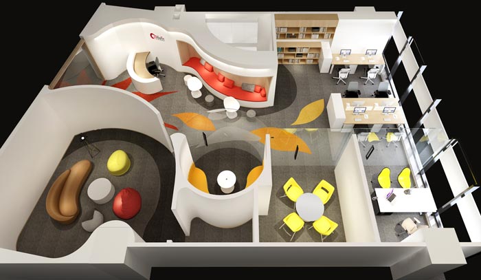 小戶型辦公室設(shè)計方案平面圖