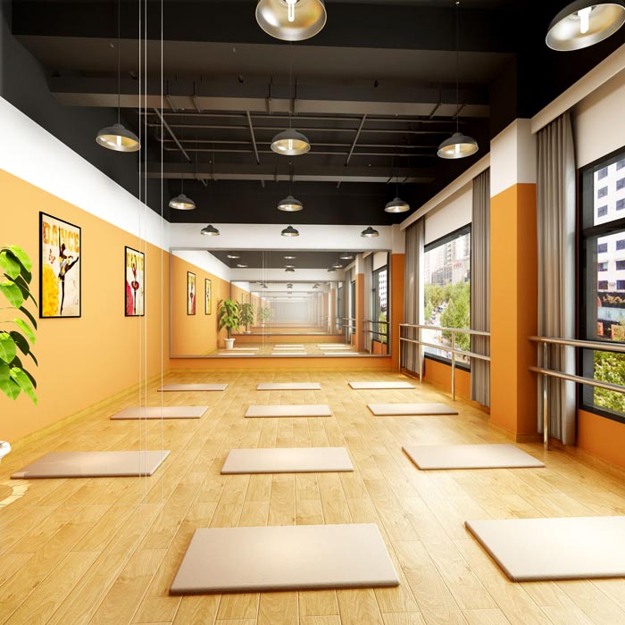 舞蹈培訓機構舞蹈教室裝修設計案例效果圖