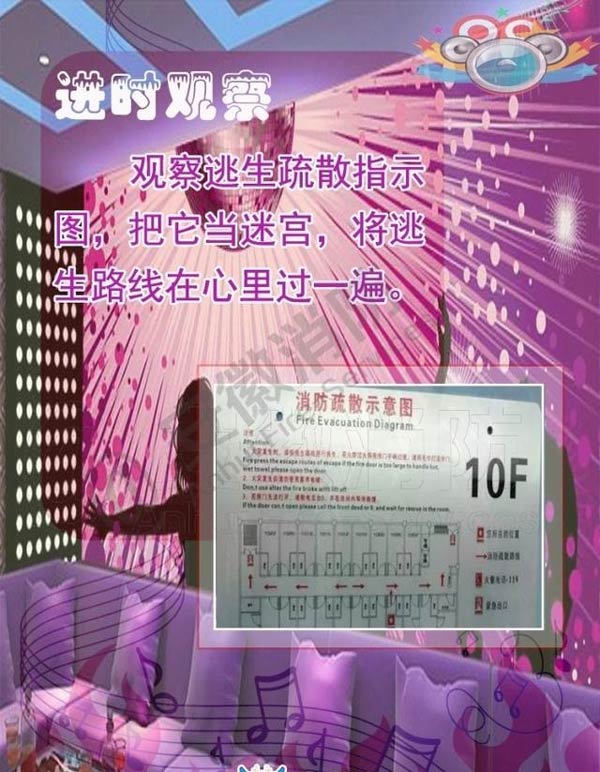 酒吧、KTV火災(zāi)逃生方法1效果圖