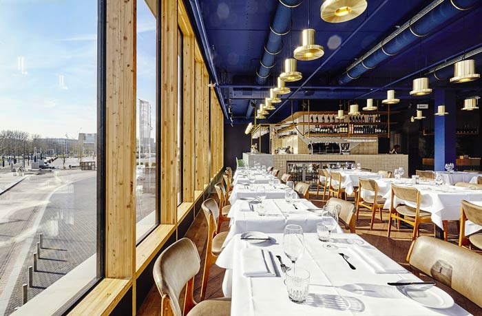 烤肉店餐區裝修設計效果圖