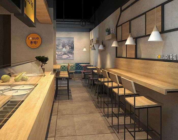 飲品小吃店裝修設計效果圖