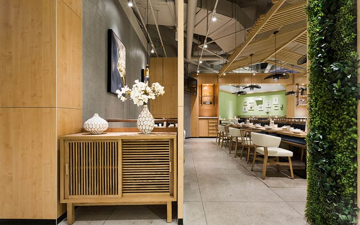 串串香小吃店擺放柜裝修設計效果圖