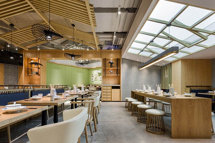 串串香小吃店吧臺裝修設計效果圖