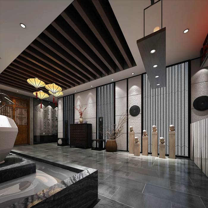 私房菜館進門區裝修設計效果圖