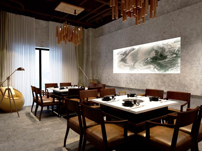 景區私家菜館包廂裝修設計效果圖