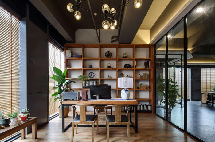 進(jìn)出口貿(mào)易公司老板辦公室裝修設(shè)計效果圖