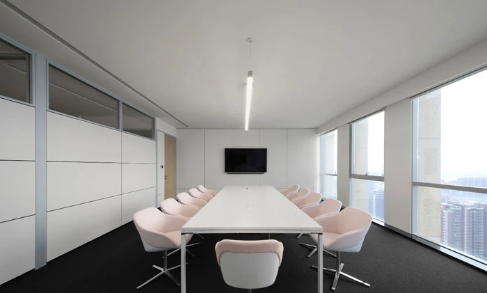 企業總部辦公樓會議室裝修設計效果圖