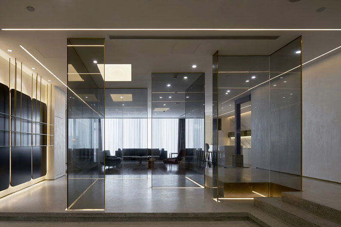 1300平方辦公室展示接待區(qū)裝修設(shè)計效果圖