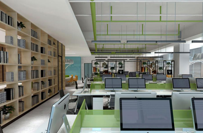 杭州辦公空間辦公區裝修設計效果圖