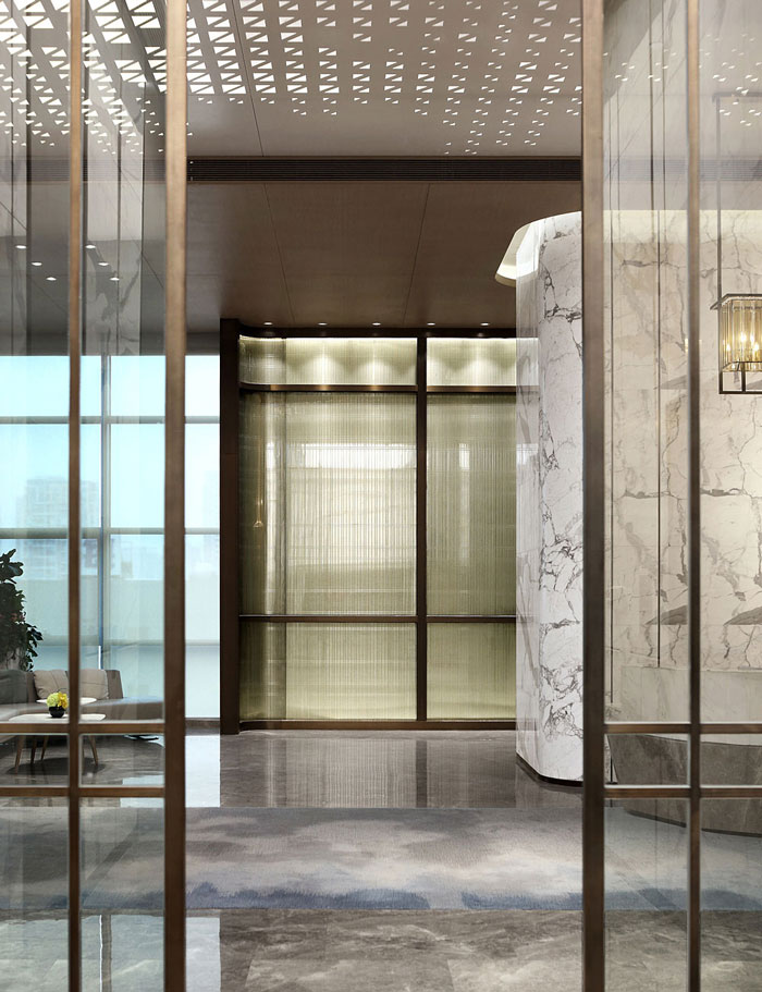 藥業(yè)公司辦公室接待區(qū)裝修設計效果圖