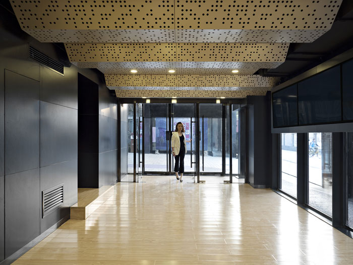 數據科技公司辦公室進門區裝修設計效果圖