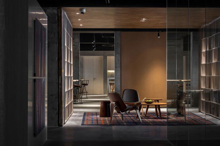 智能辦公室洽談區裝修設計效果圖