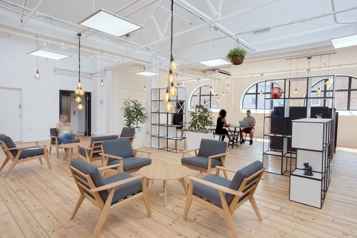 金融科技公司辦公室休息區裝修設計效果圖