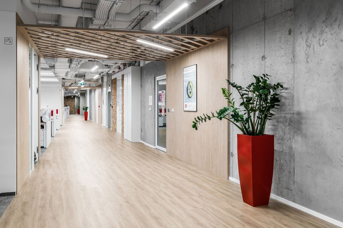 軟件技術(shù)公司辦公室過(guò)道裝修設(shè)計(jì)效果圖