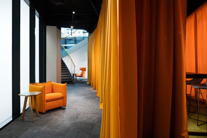 1100平方辦公室走廊裝修設計效果圖