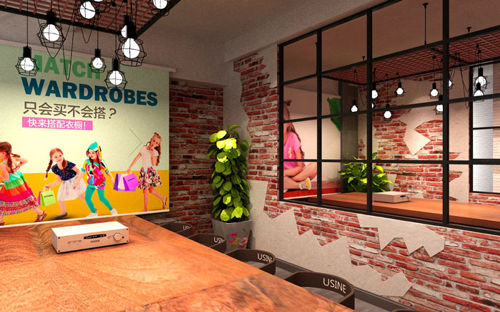 服飾公司辦公室會議室裝修設計效果圖