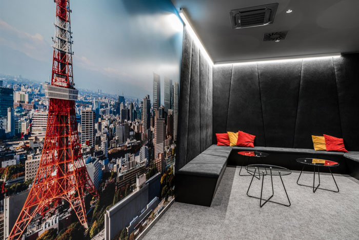 航運公司辦公室休息區裝修設計效果圖