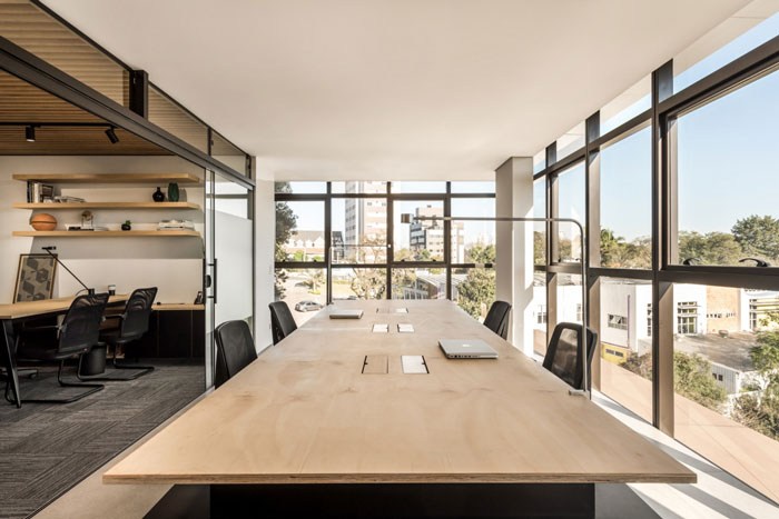 木材公司辦公室辦公區裝修設計效果圖