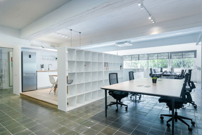 現代化辦公室進門區裝修設計效果圖