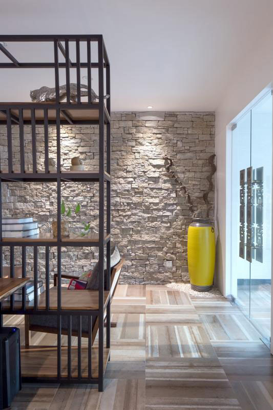 杭州300平方辦公室進門區裝修設計效果圖