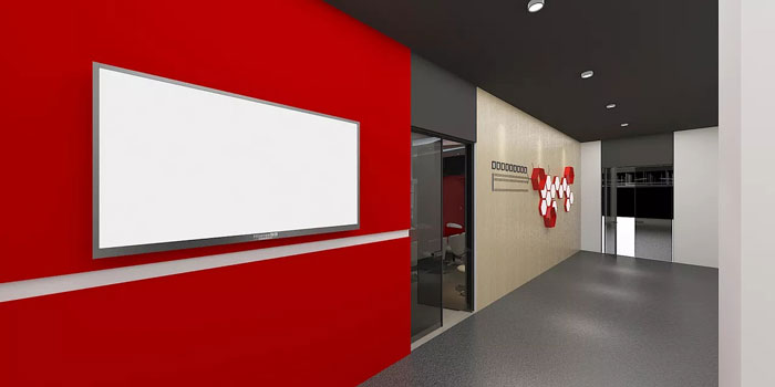 新辦公室進門區裝修設計效果圖