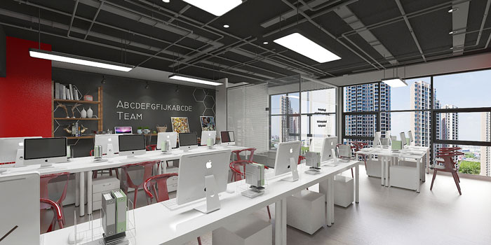 新辦公室辦公區裝修設計效果圖