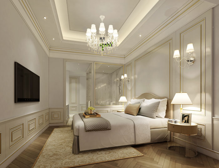 愛情酒店法式客房裝修設計效果圖