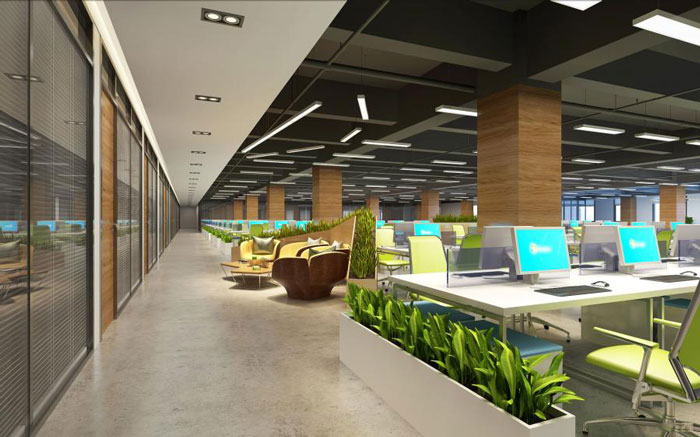 杭州良渚辦公室辦公區裝修設計效果圖