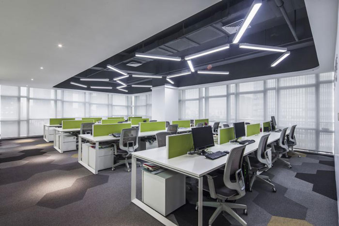 杭州蕭山辦公室辦公區裝修設計效果圖