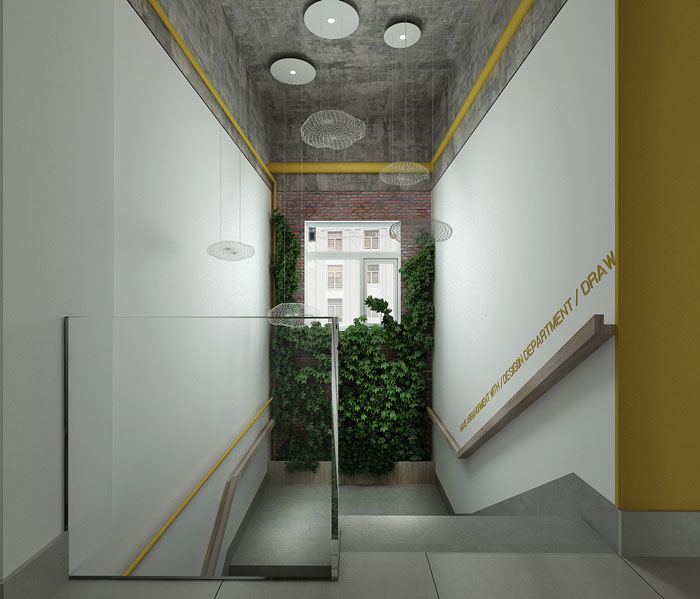 辦公室樓梯布局設計方案