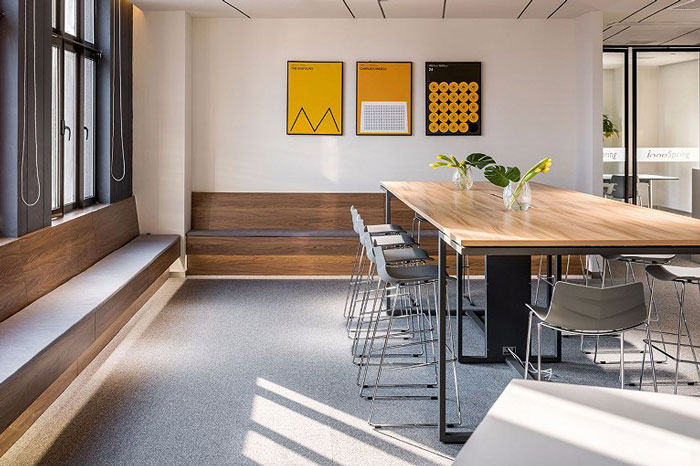 園區辦公室休息區裝修設計效果圖