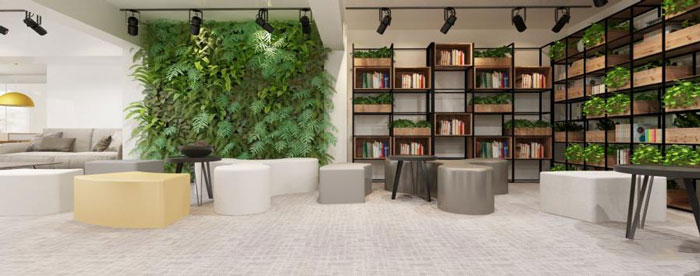 杭州桐廬辦公室閱讀區裝修設計效果圖