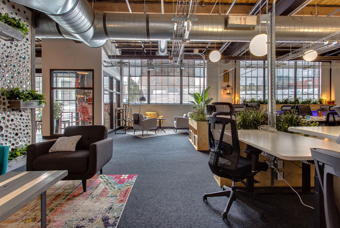 策劃公司辦公室辦公區裝修設計效果圖