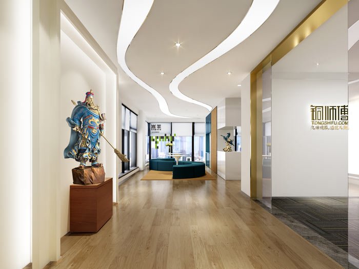 杭州文化創意辦公室前臺裝修設計效果圖