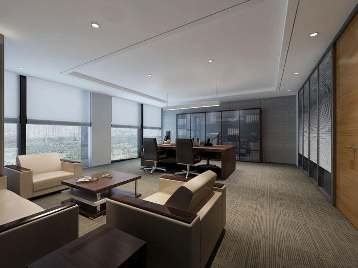 杭州倉前總經理辦公室裝修設計效果圖
