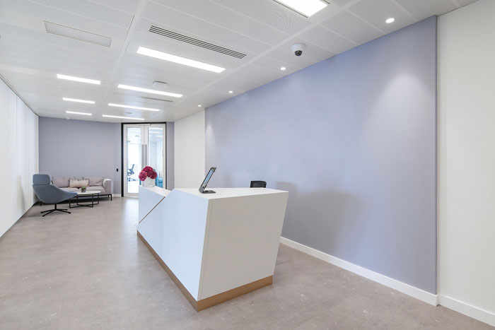 軟件公司辦公室前臺裝修設計效果圖