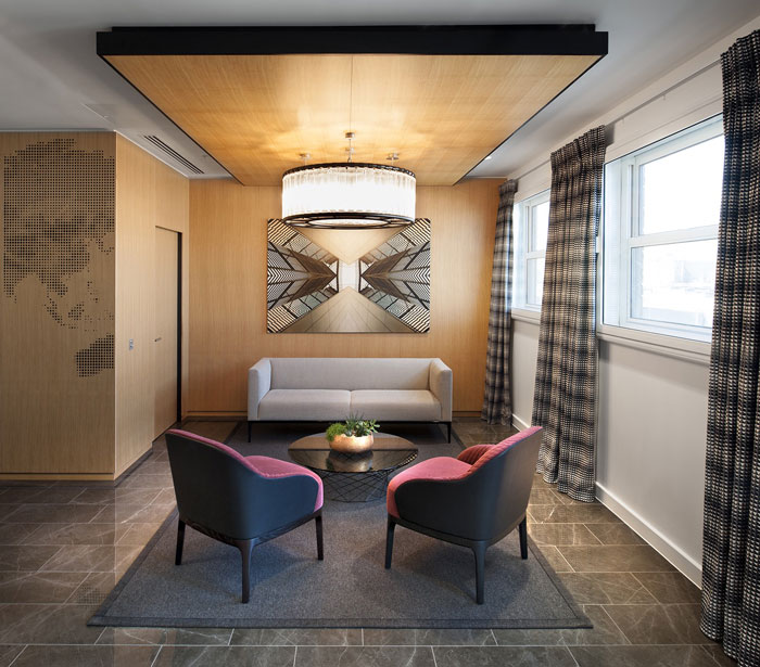 廣告公司辦公室接待區裝修設計效果圖