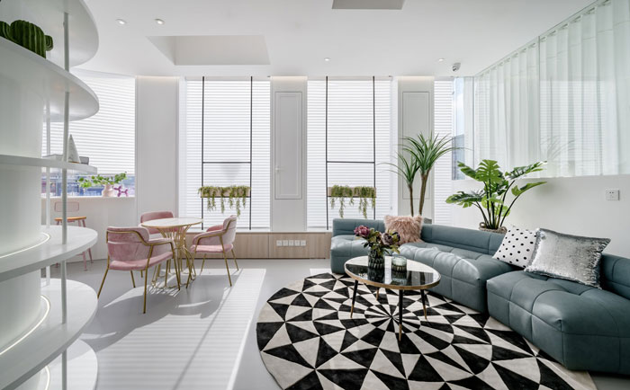 美容機(jī)構(gòu)辦公室裝修設(shè)計(jì)效果圖