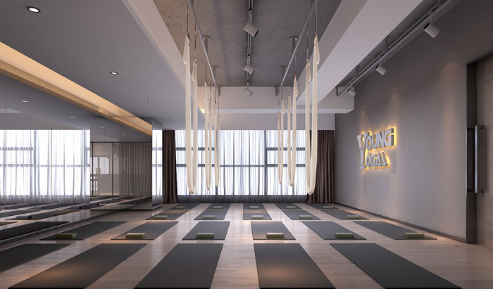 瑜伽館瑜伽區(qū)裝修設計效果圖